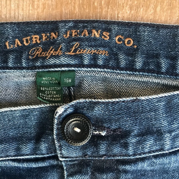 SOLD    Lauren RL • Preppy Designer Blue Jeans EUC - Picture 5 of 8